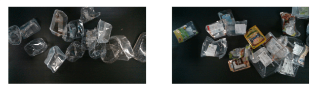 Deep transparent plastic trays TRAD (left), flat transparent plastic trays TRAF (right)