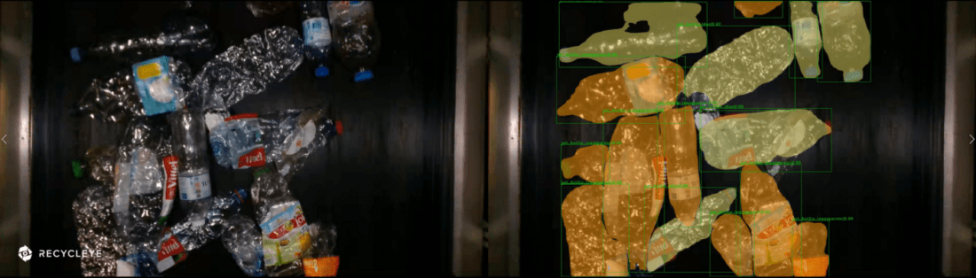 Computer vision waste detection