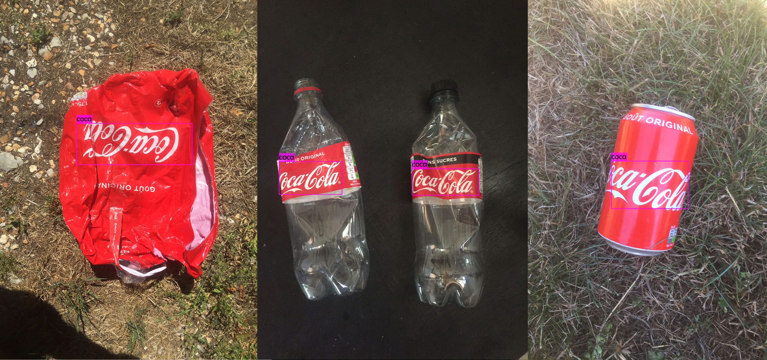 coke coca label detection