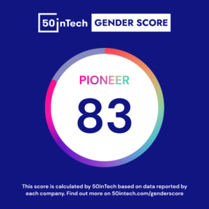 50 in tech gender score