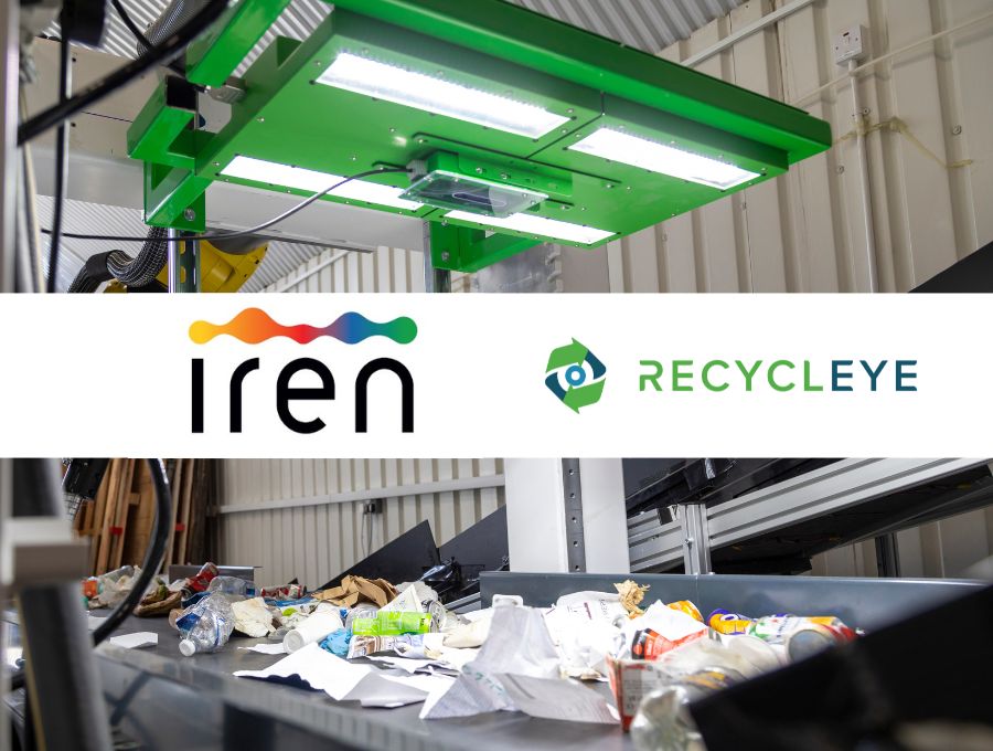 Iren y Recycleye: AI análisis de residuos - Recycleye